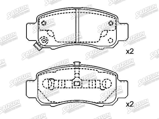 刹车片 Brake Pad Set:06450-S34-000