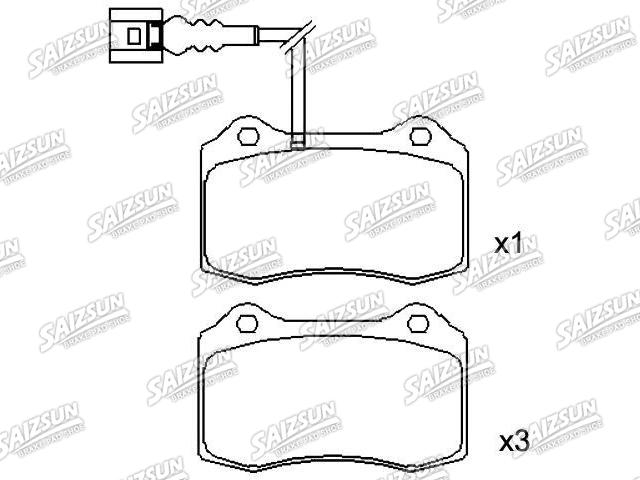 刹车片 Brake Pad Set:1ML 698 151