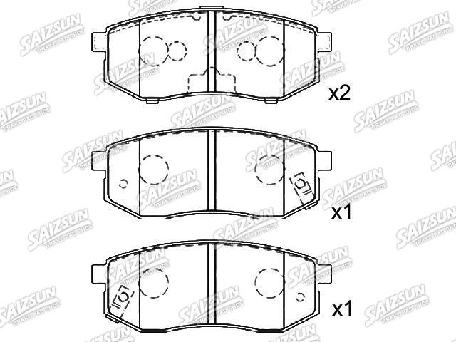 刹车片 Brake Pad Set:53302-M2A01