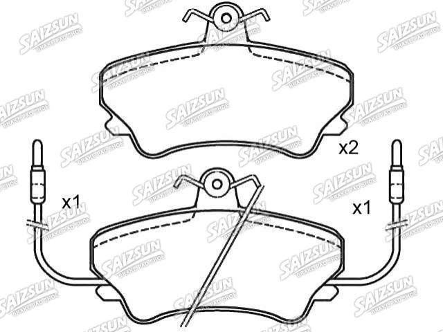 刹车片 Brake Pad Set:60 25 170 170
