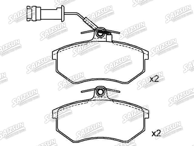 刹车片 Brake Pad Set:853 698 151 E