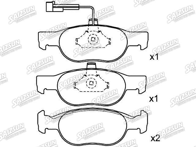 刹车片 Brake Pad Set:7 736 219 9