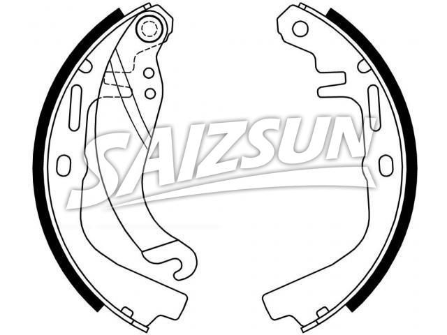 刹车蹄片 Brake Shoe Set:1605 478