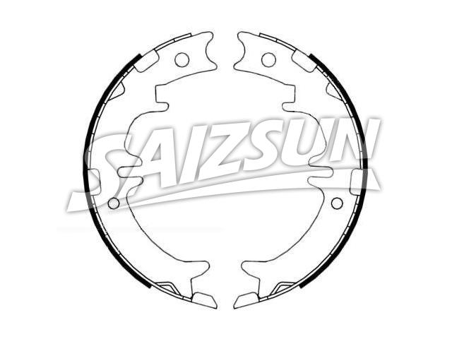 刹车蹄片 Brake Shoe Set:46540-28010
