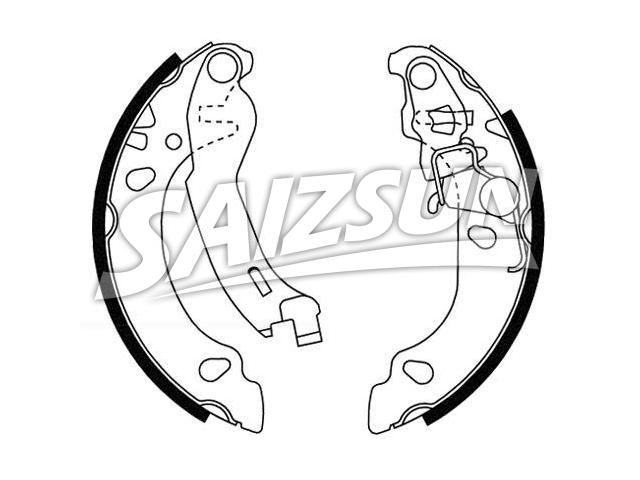 刹车蹄片 Brake Shoe Set:77362491