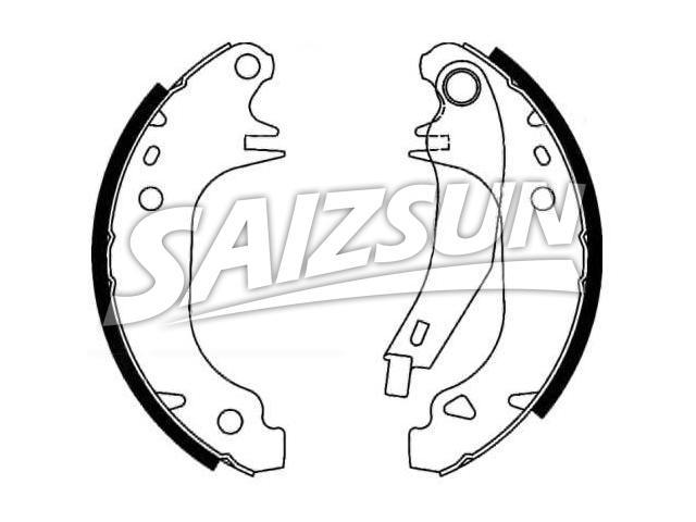 刹车蹄片 Brake Shoe Set:95618243