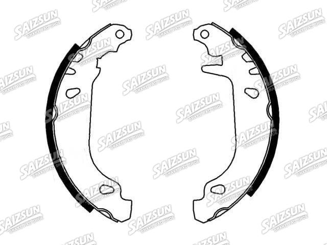 刹车蹄片 Brake Shoe Set:77 01 204 613
