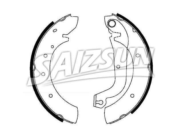 刹车蹄片 Brake Shoe Set:4241.2T
