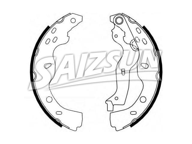 刹车蹄片 Brake Shoe Set:71742832