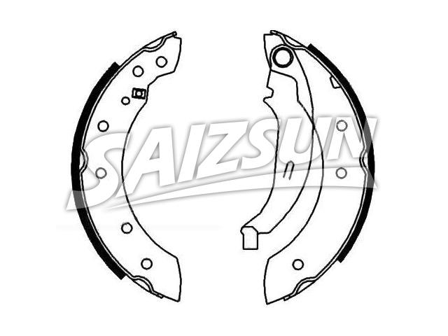 刹车蹄片 Brake Shoe Set:77 01 203 983