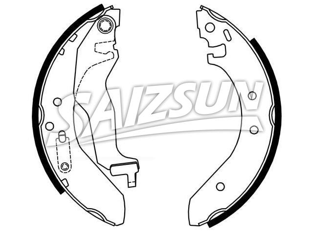 刹车蹄片 Brake Shoe Set:GBS 90836