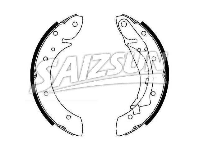 刹车蹄片 Brake Shoe Set:4241.4J