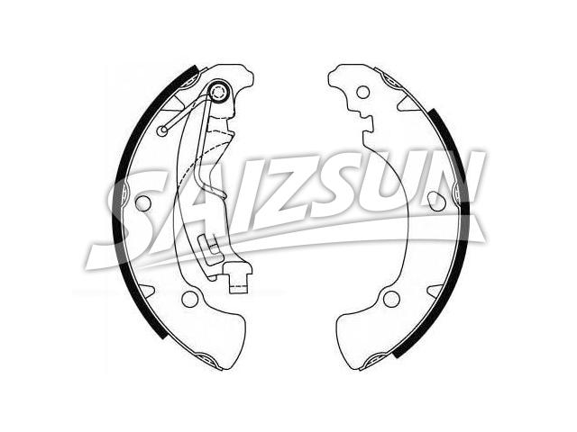 刹车蹄片 Brake Shoe Set:77362449