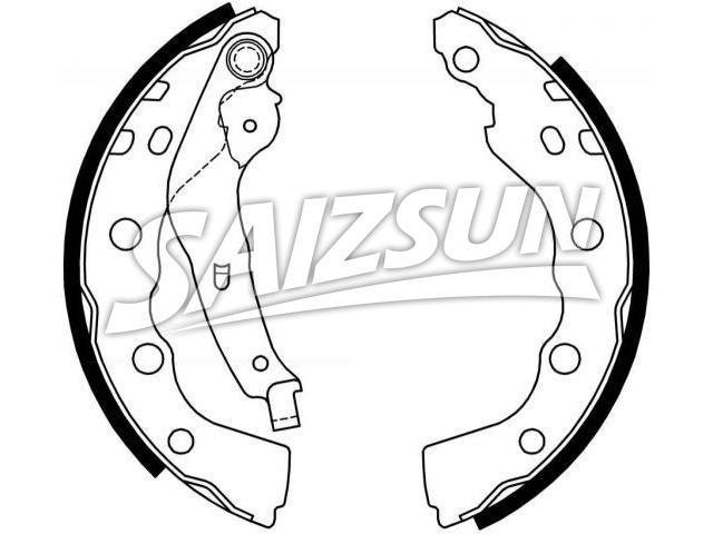 刹车蹄片 Brake Shoe Set:MR249796