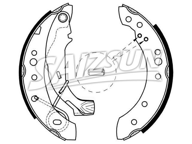 刹车蹄片 Brake Shoe Set:4241.L0