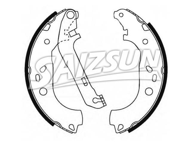刹车蹄片 Brake Shoe Set:4 387 344