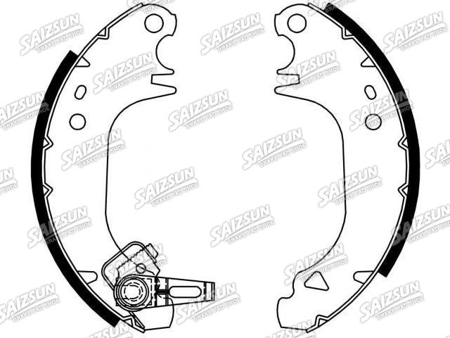 刹车蹄片 Brake Shoe Set:4241.E8
