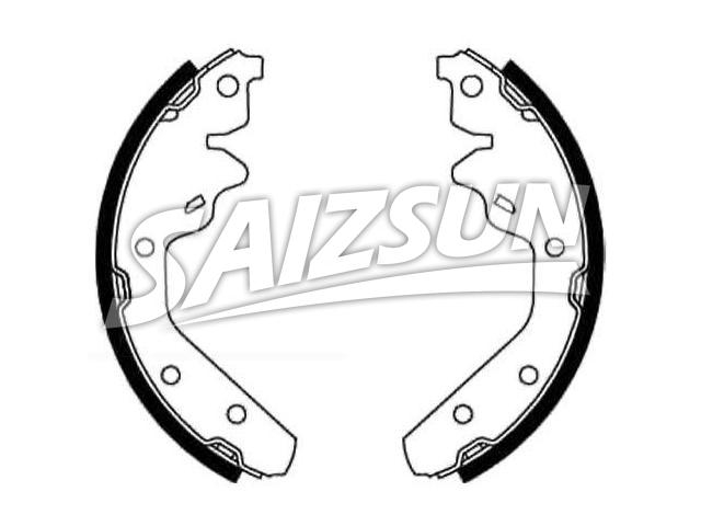 刹车蹄片 Brake Shoe Set:4238827