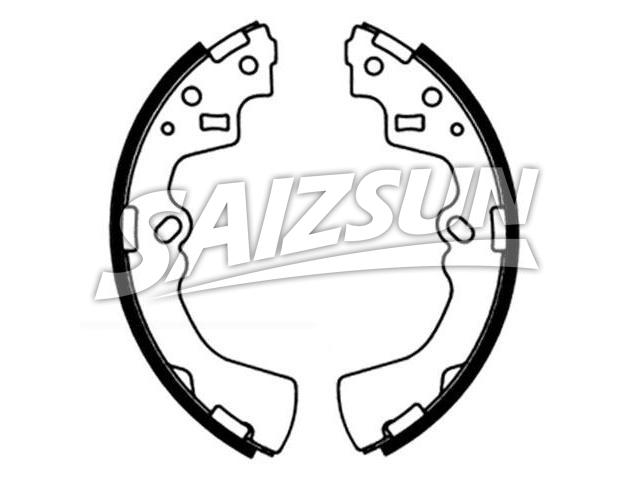 刹车蹄片 Brake Shoe Set:H753-26-310
