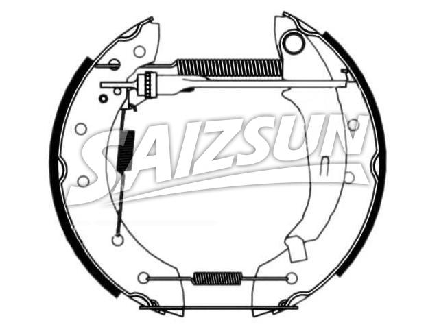 刹车蹄片 Brake Shoe Set:4241.4L