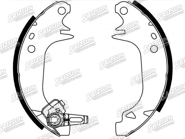 刹车蹄片 Brake Shoe Set:77 01 201 679