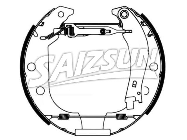 刹车蹄片 Brake Shoe Set:4241.6E