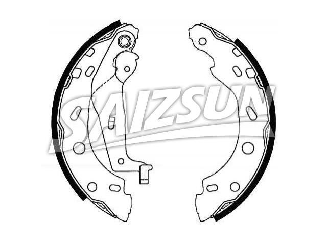 刹车蹄片 Brake Shoe Set:451 423 01 08