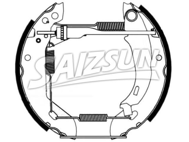 刹车蹄片 Brake Shoe Set:4241.7H