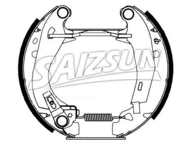 刹车蹄片 Brake Shoe Set:4241.6C