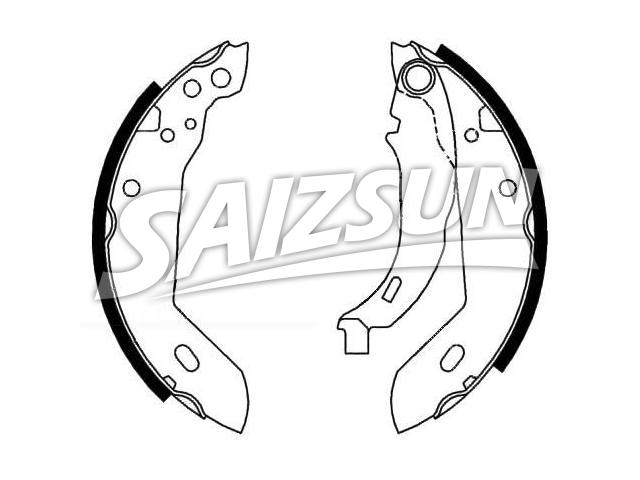 刹车蹄片 Brake Shoe Set:4241.4K