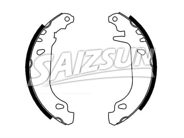 刹车蹄片 Brake Shoe Set:77 01 203 454