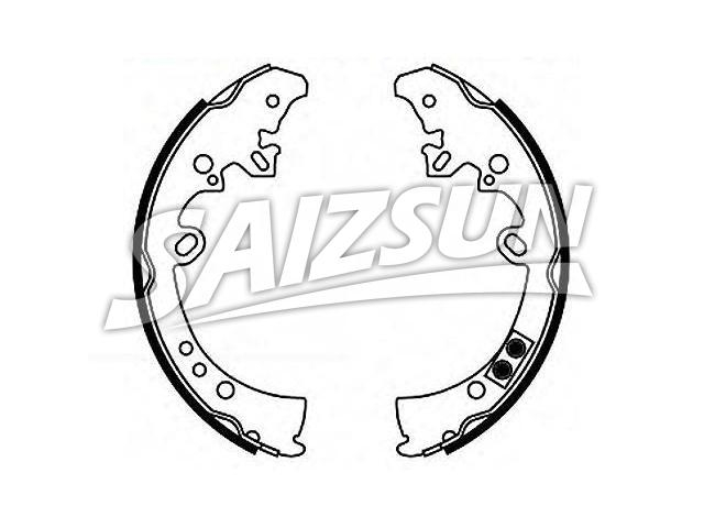 刹车蹄片 Brake Shoe Set:04495-0K070
