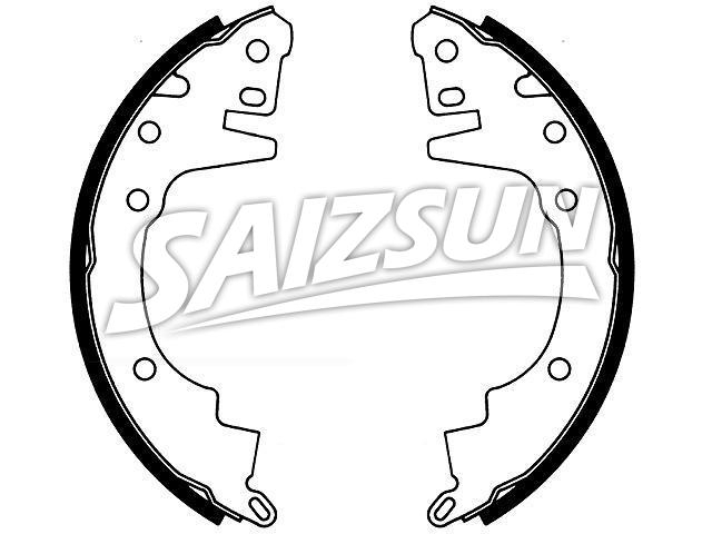 刹车蹄片 Brake Shoe Set:MB151244