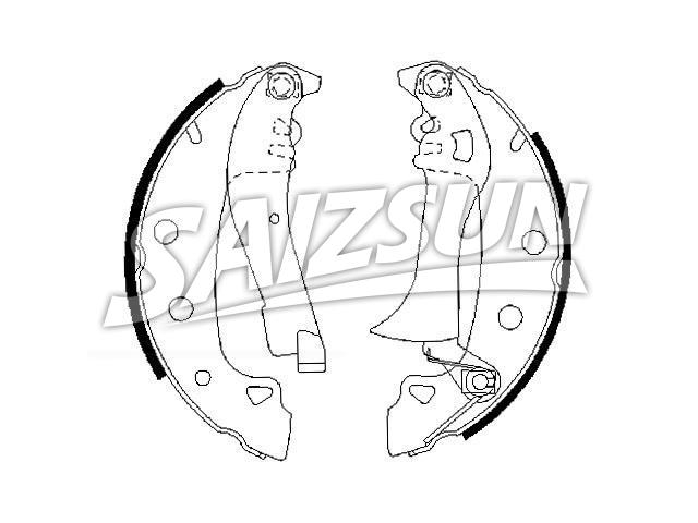 刹车蹄片 Brake Shoe Set:5888143