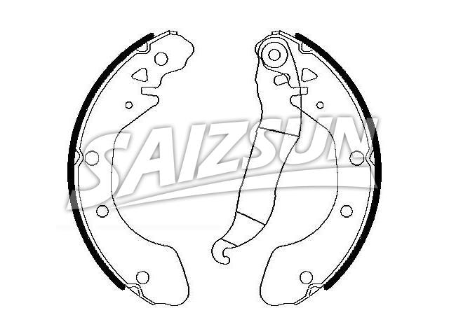 刹车蹄片 Brake Shoe Set:96349066