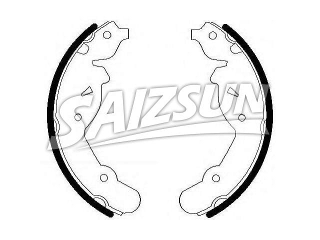 刹车蹄片 Brake Shoe Set:5018209AA