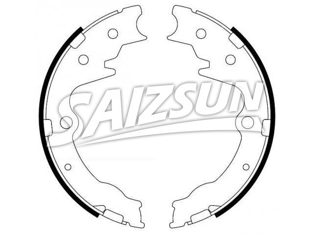 刹车蹄片 Brake Shoe Set:S10H-44-39ZA