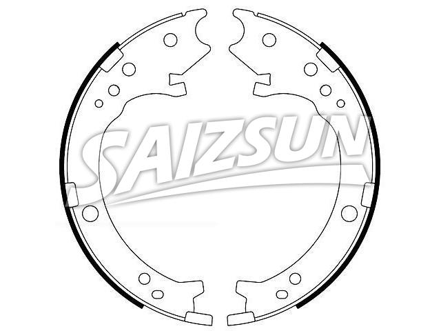 刹车蹄片 Brake Shoe Set:43053-S9A-E52