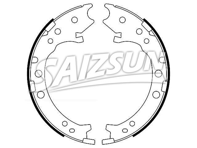刹车蹄片 Brake Shoe Set:43154-STK-A01