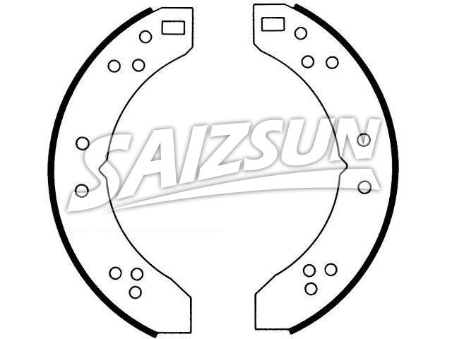 刹车蹄片 Brake Shoe Set:318-877