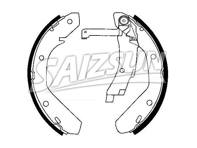 刹车蹄片 Brake Shoe Set:331 609 537 A