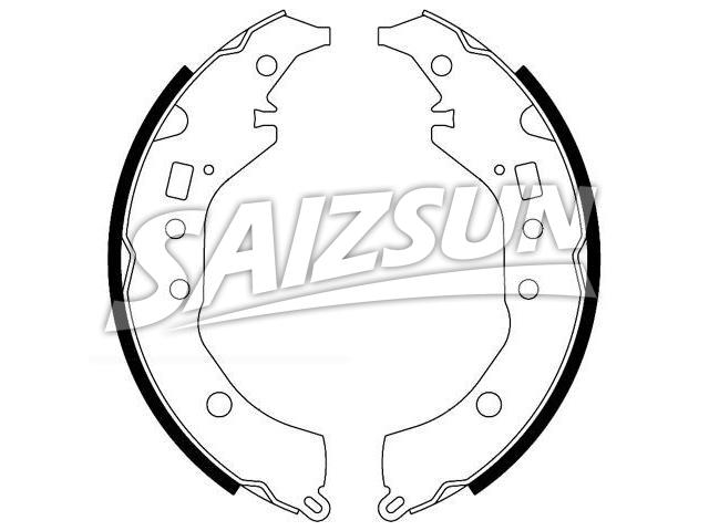 刹车蹄片 Brake Shoe Set:04495-52120