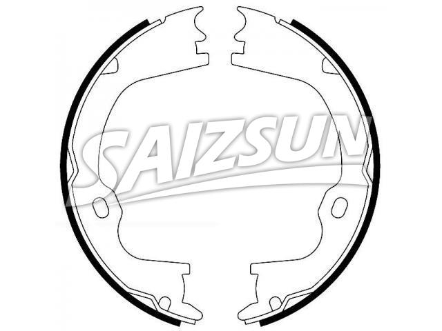 刹车蹄片 Brake Shoe Set:68001472AB