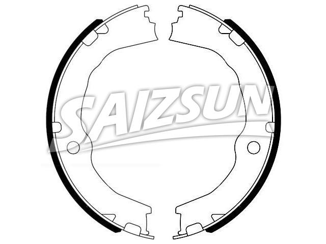 刹车蹄片 Brake Shoe Set:25814678
