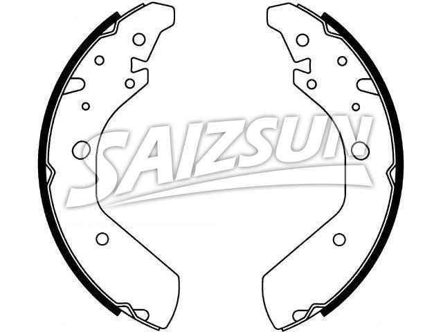 刹车蹄片 Brake Shoe Set:43154-S0X-013
