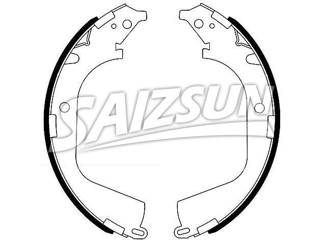 刹车蹄片 Brake Shoe Set:25870982