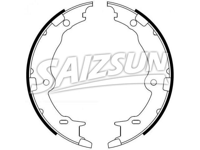 刹车蹄片 Brake Shoe Set:46530-50041