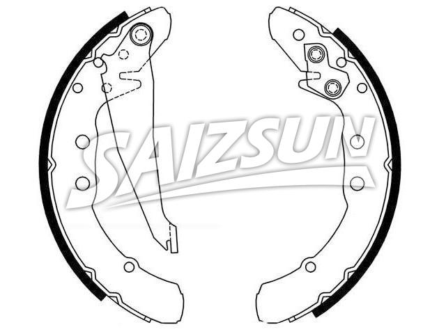 刹车蹄片 Brake Shoe Set:357 698 525 CV
