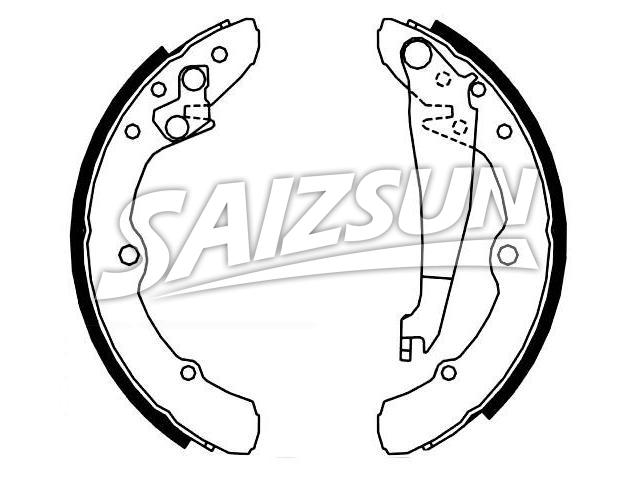 刹车蹄片 Brake Shoe Set:431 698 525 X