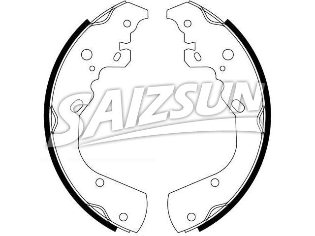 刹车蹄片 Brake Shoe Set:05159106AA
